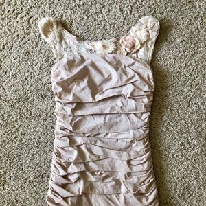 Embroidered cocktail dress